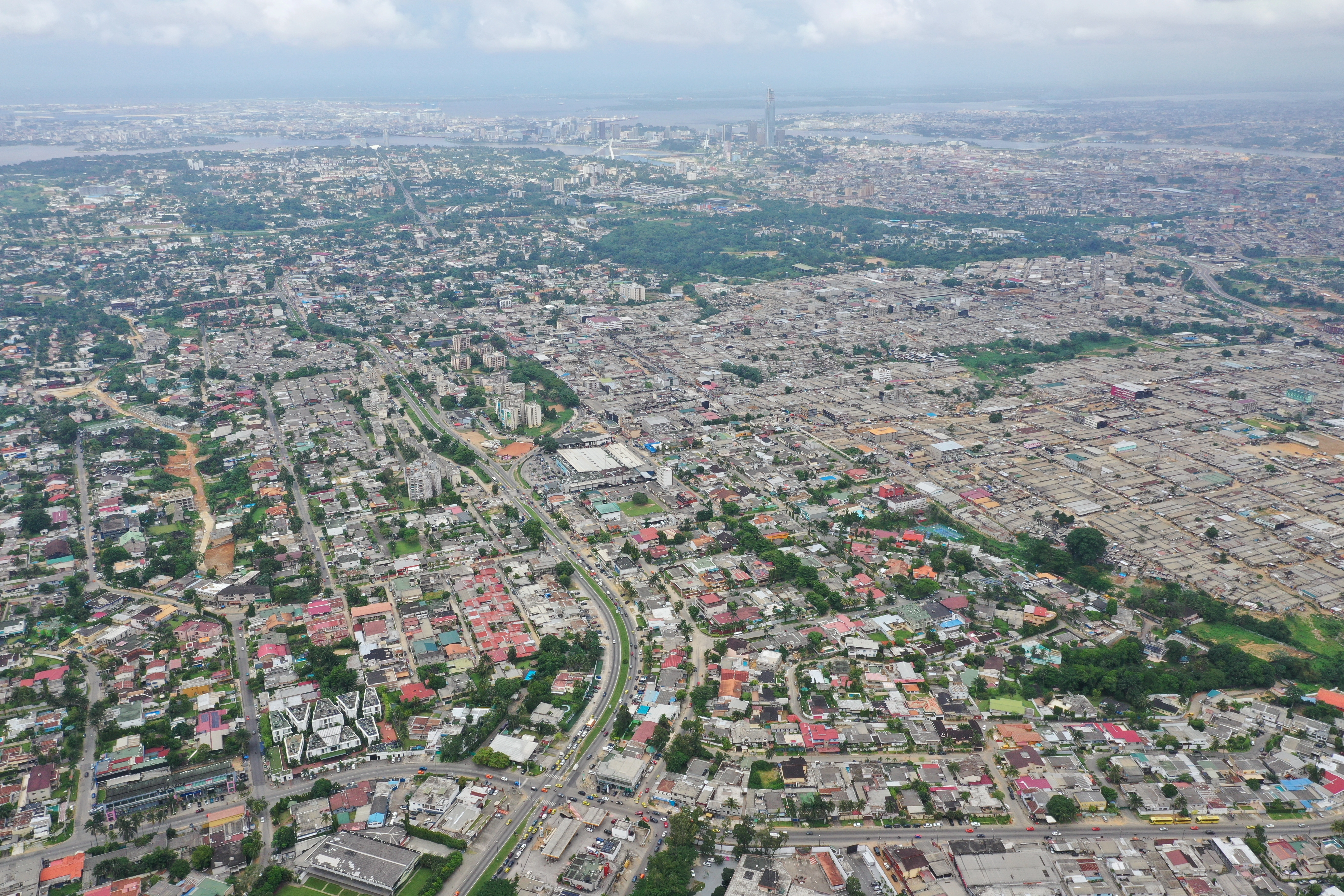 Vue aérienne illustrant les projets territoriaux TERRINOVA